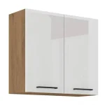 Niki 30. konyha 80 G-72 2F 80x71,5x31cm fényes fehér/lancelot tölgy Biztonságos vásárlás